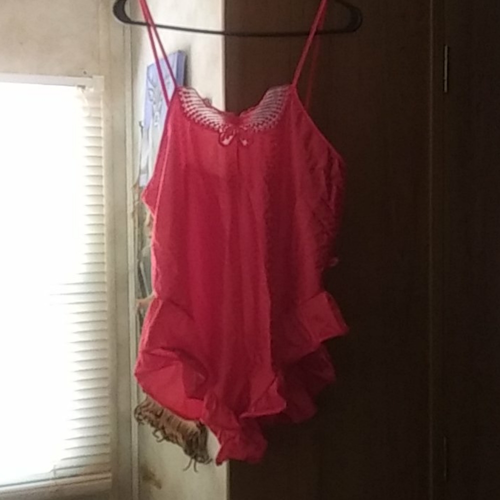 Red romper nightgown